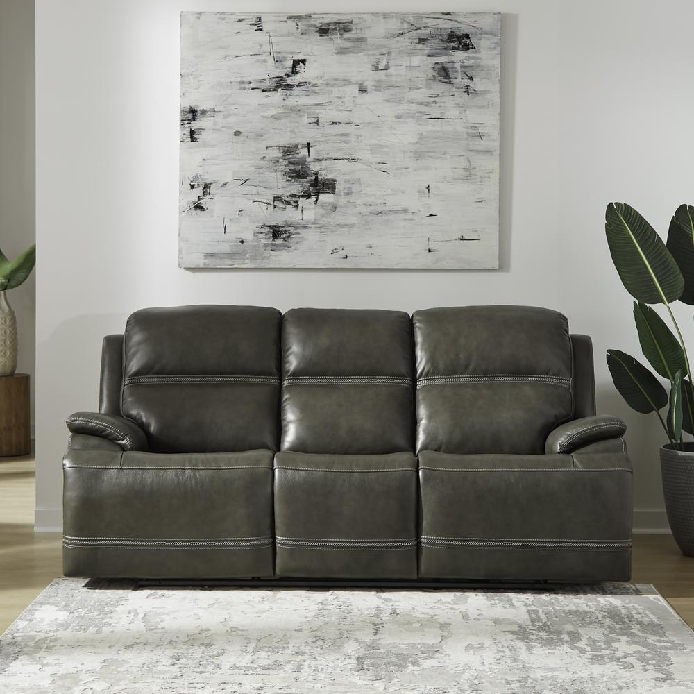 Power Three Seat Dual Reclining Sofa, Power Headrest and Zero Gravity. Picture 2