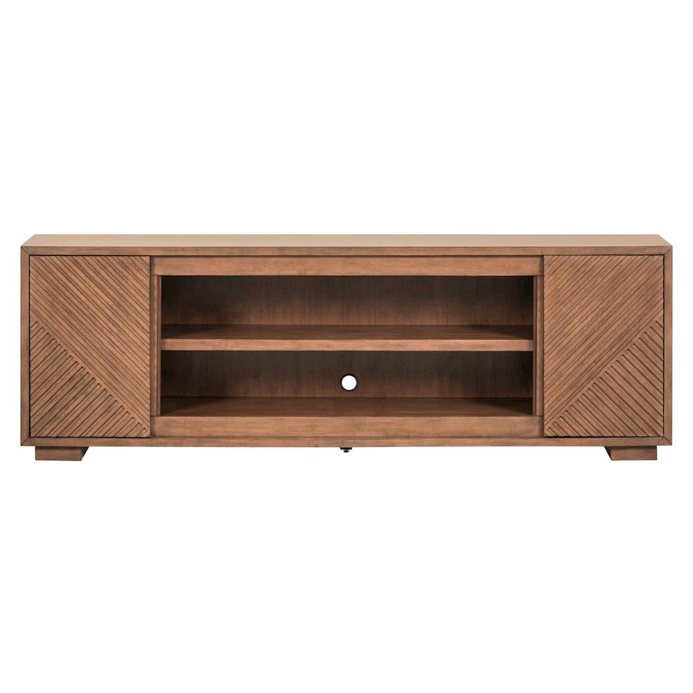 Easton Entertainment Stand 84 Inch TV Console  - Urban Bronze Poplar Wood. Picture 3