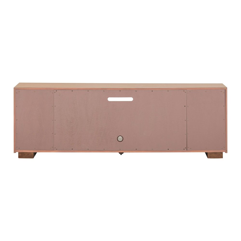 Easton Entertainment Stand 84 Inch TV Console  - Urban Bronze Poplar Wood. Picture 5