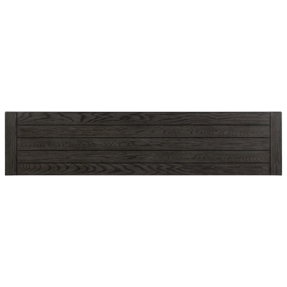 Allyson Park 80 Inch TV Console  - Wirebrushed White with Charcoal Tops. Picture 5