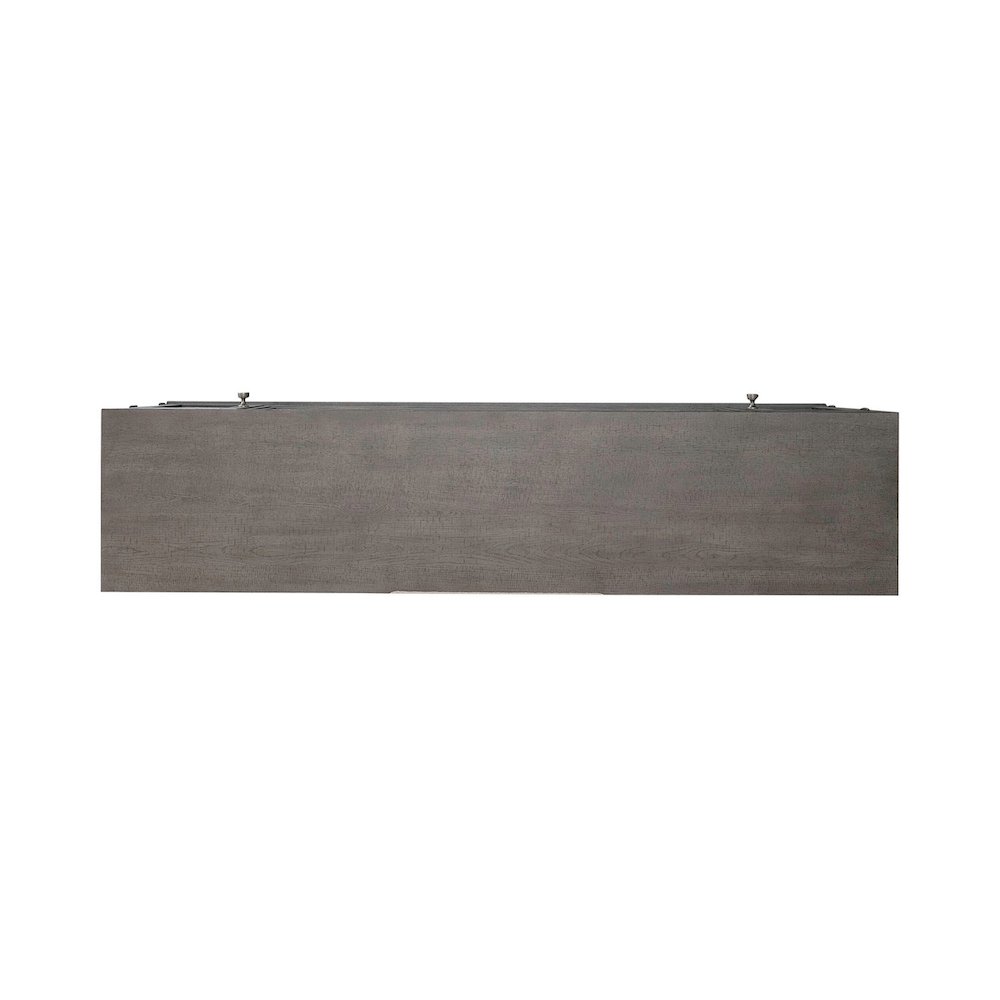 Heated LED Fireplace TV Consoles 78 Inch - Dusty Charcoal with Heavy Distressing. Picture 3