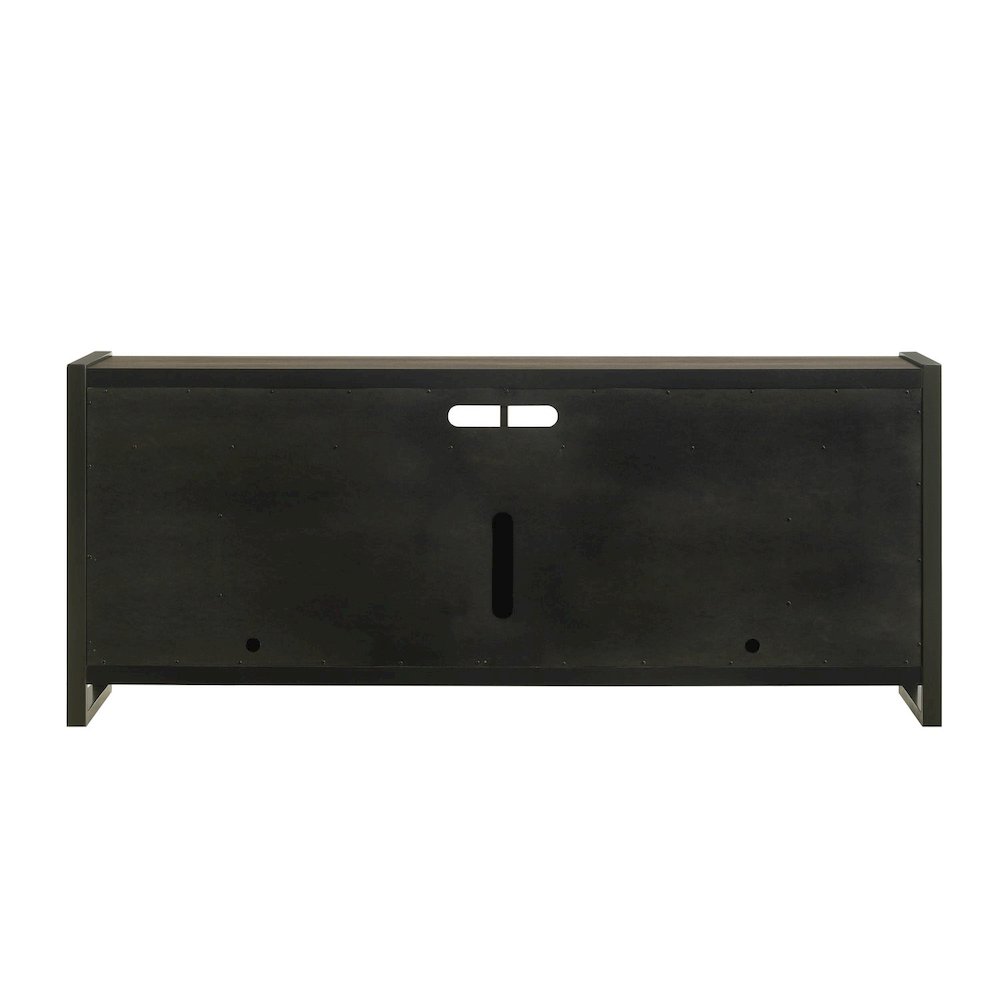 Tanners Creek Heated LED Fireplace TV Consoles 78 Inch - Graystone. Picture 2
