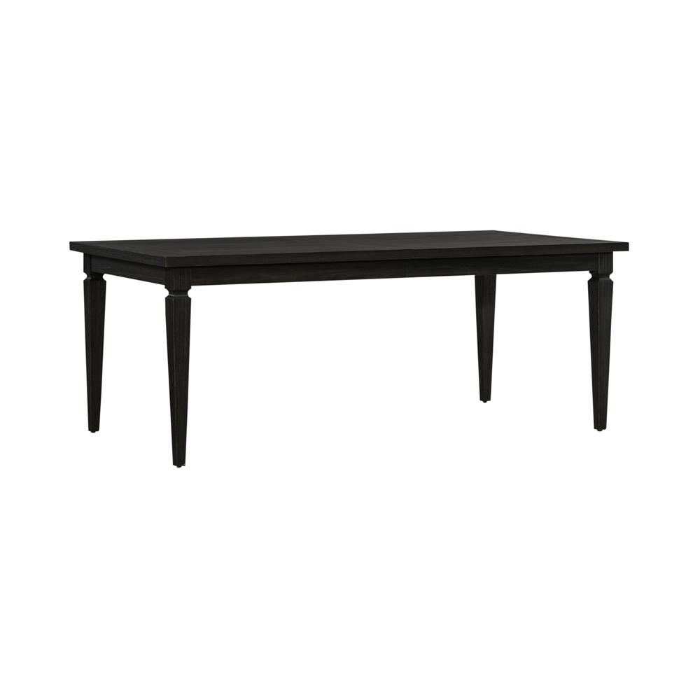 Caruso Heights Rectangular Leg Table Blackstone Finish in Blackstone Finish. Picture 1