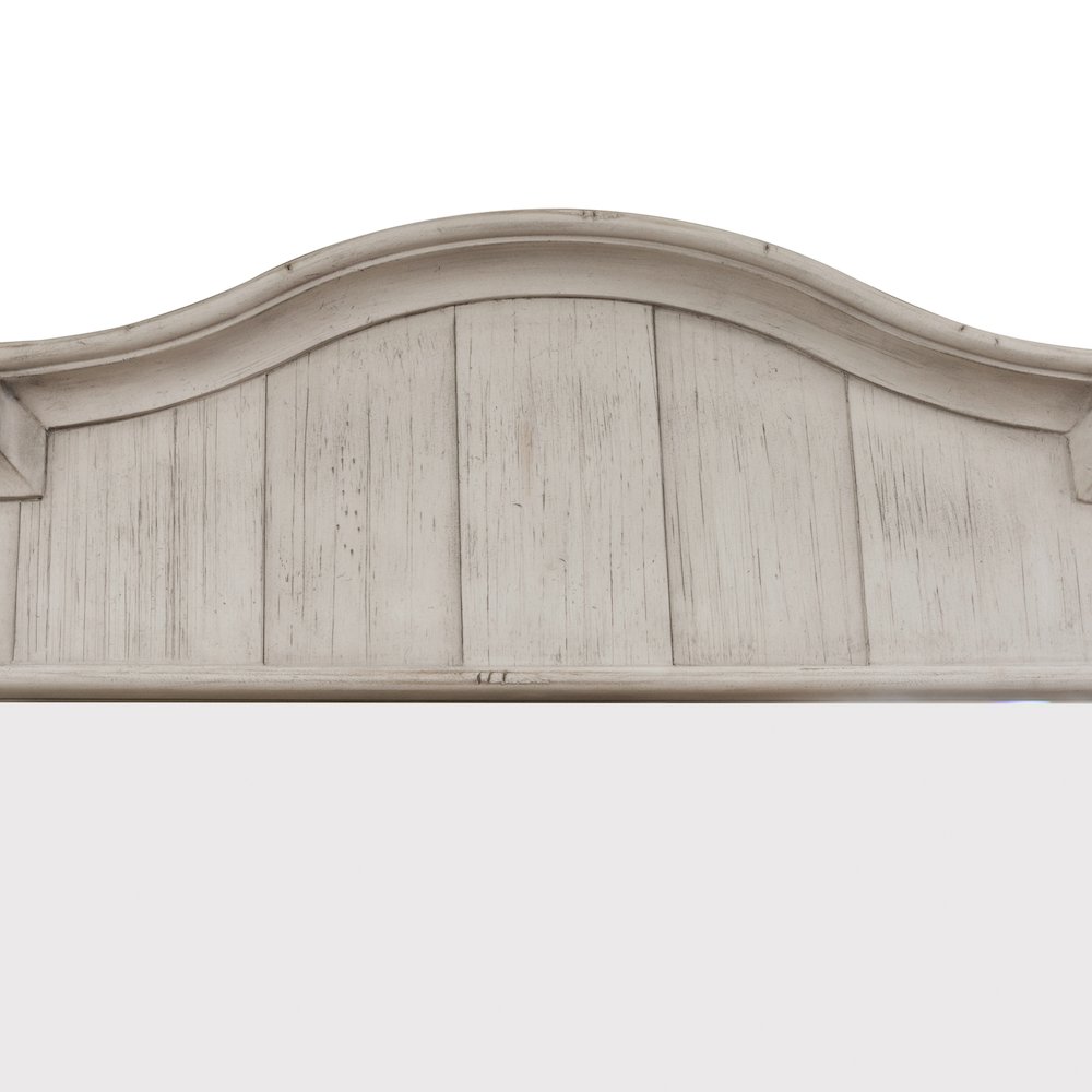 Queen Poster Bed, Dresser & Mirror in Pine Solids with Hickory and Pine Veneers. Picture 4