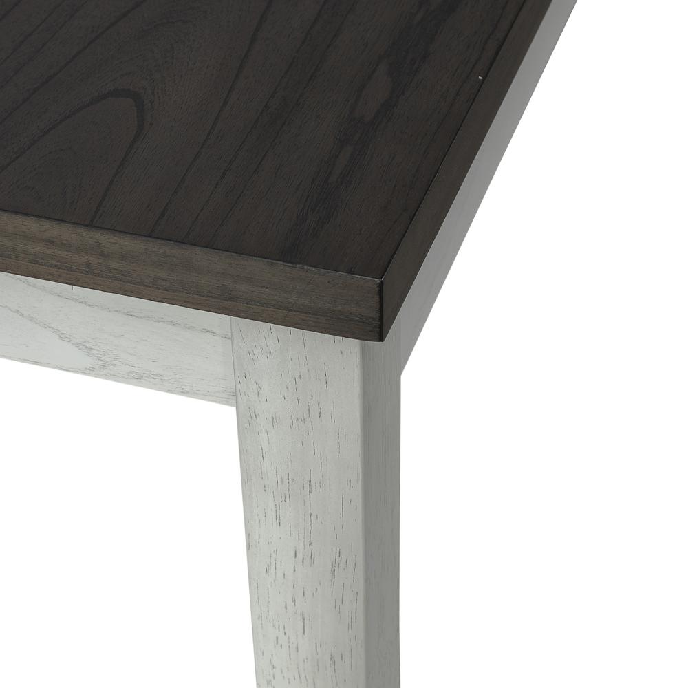 Brook Bay Rectangular Table Set with Hidden Drawers in White. Picture 8
