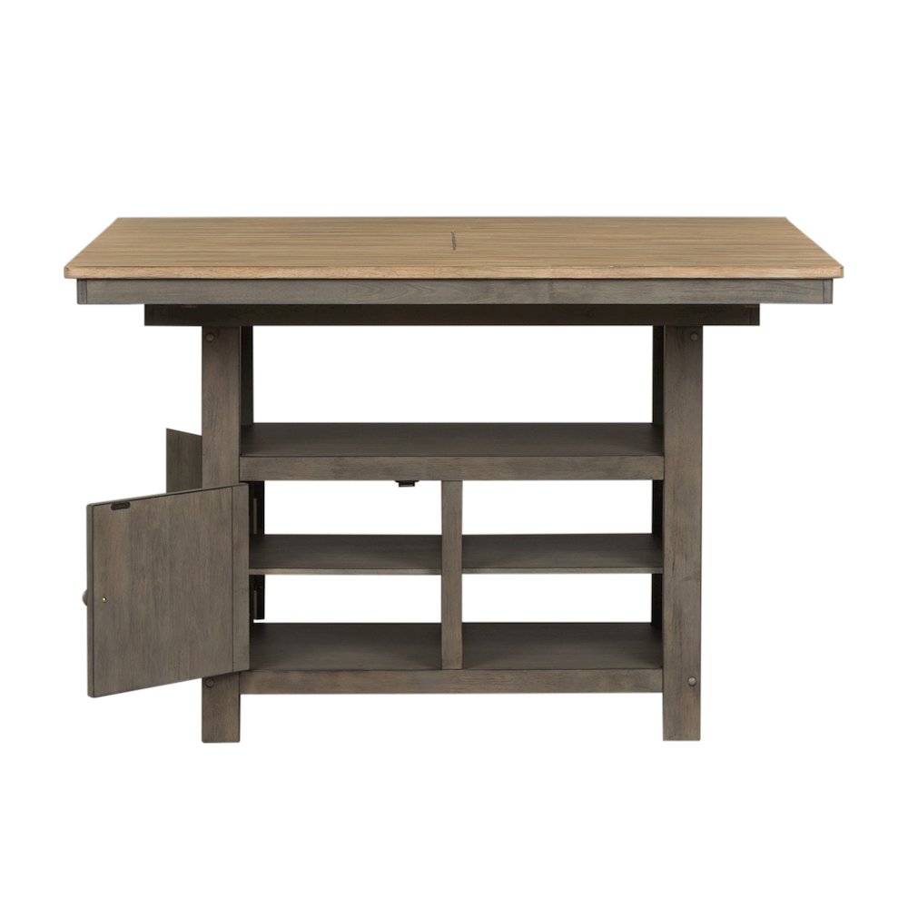 Lindsey Farm Kitchen Island in Rubberwood Solids & Veneers w/ MDF. Picture 2
