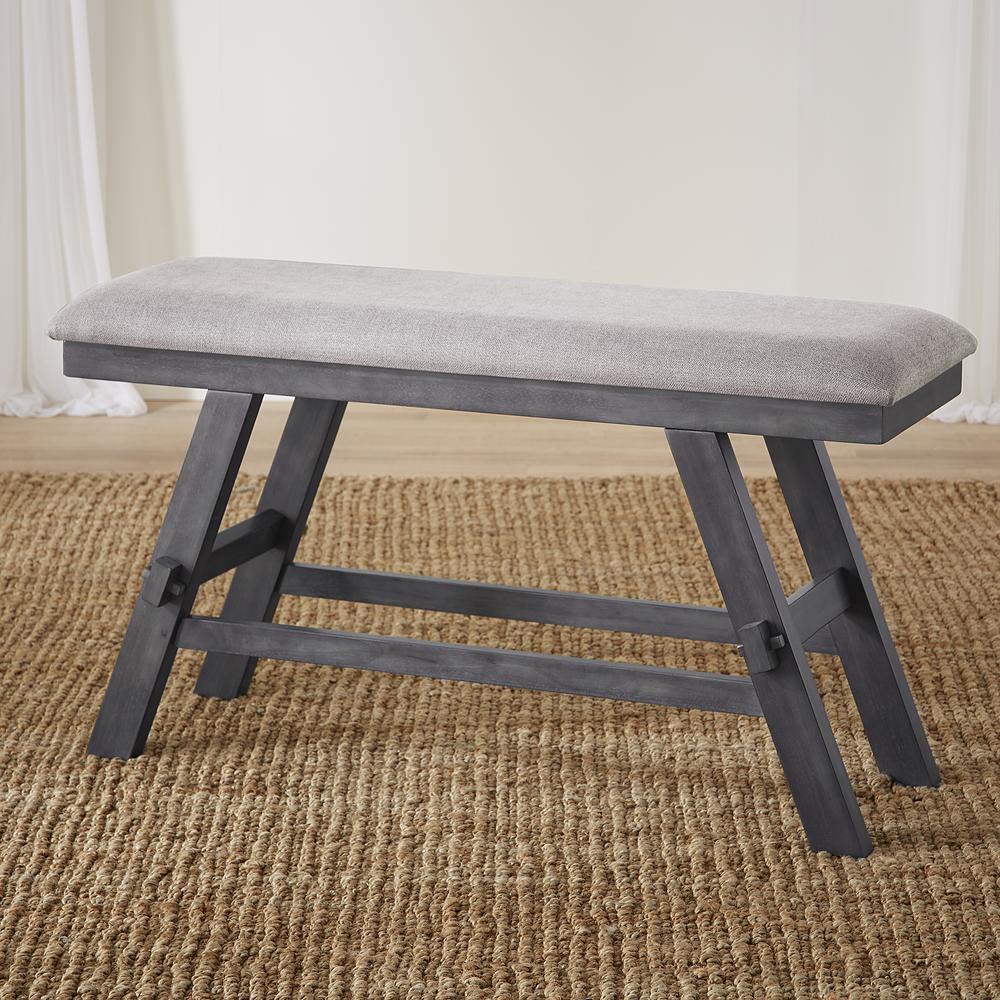 Lawson Counter Bench (RTA) in Slate w/ Weathered Gray Top. Picture 2