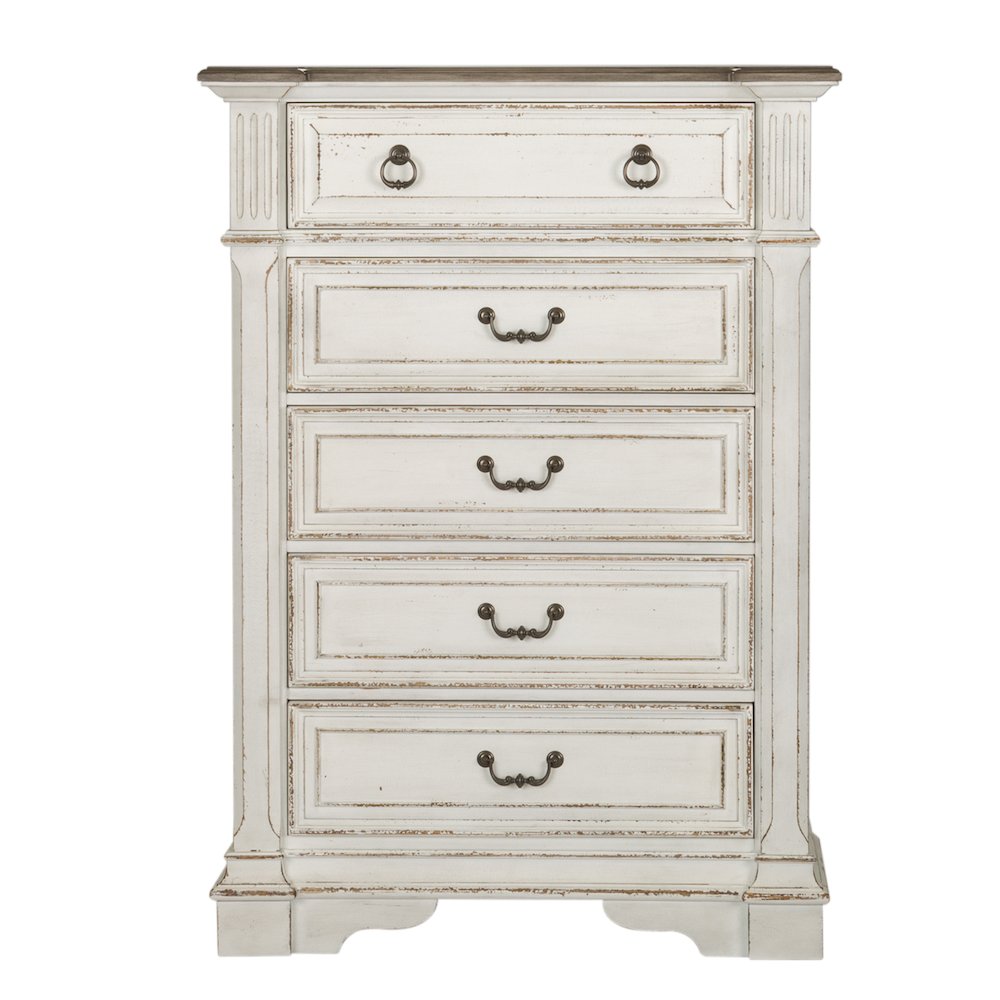 King California Panel Bed, Dresser & Mirror, Chest. Picture 2