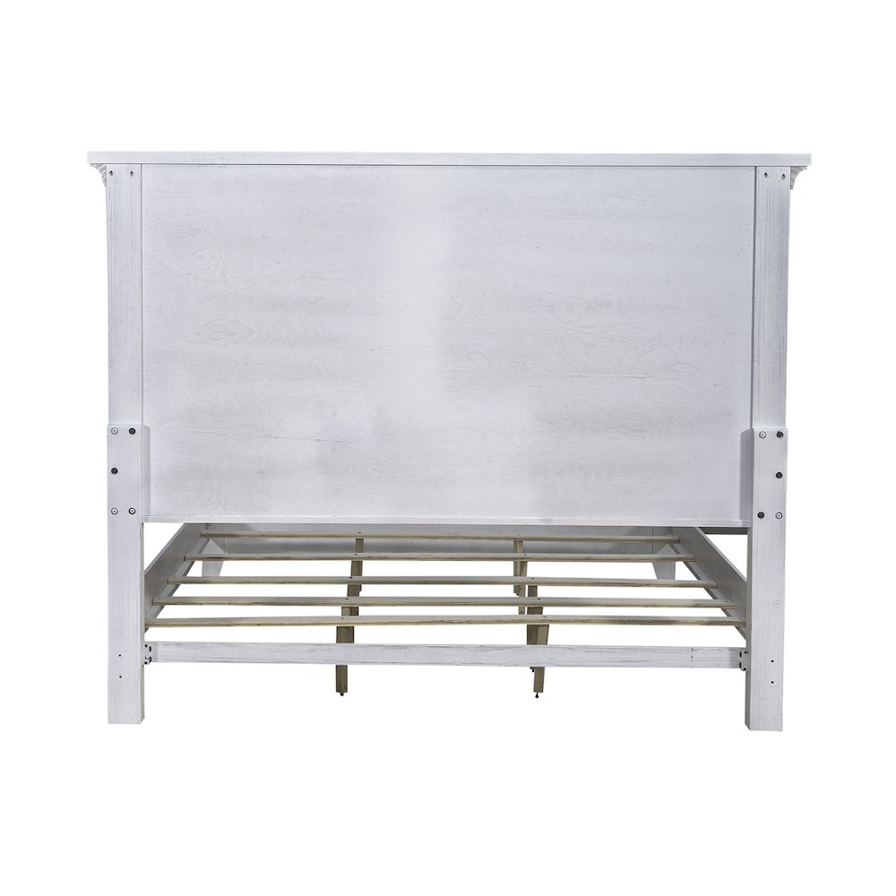 King Panel Bed in Pine Solids & Veneers. Picture 4