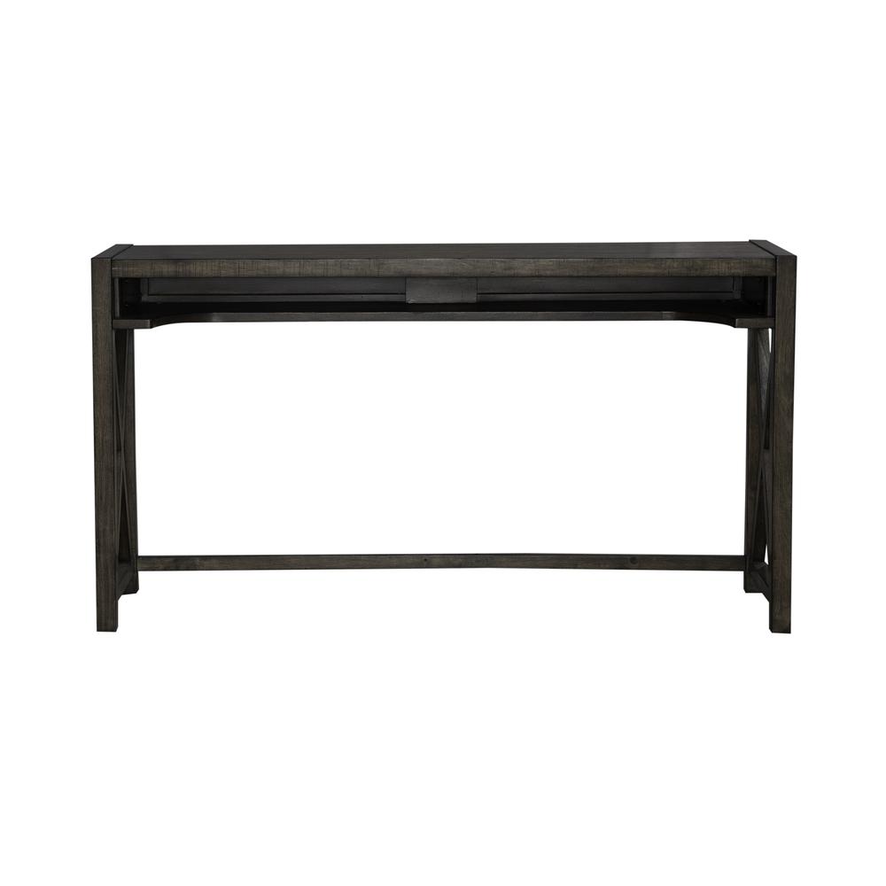 Lennox Console Bar Table in Weathered Chestnut. Picture 3