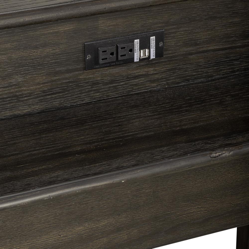 Mill Creek Console Bar Table in Brown. Picture 2