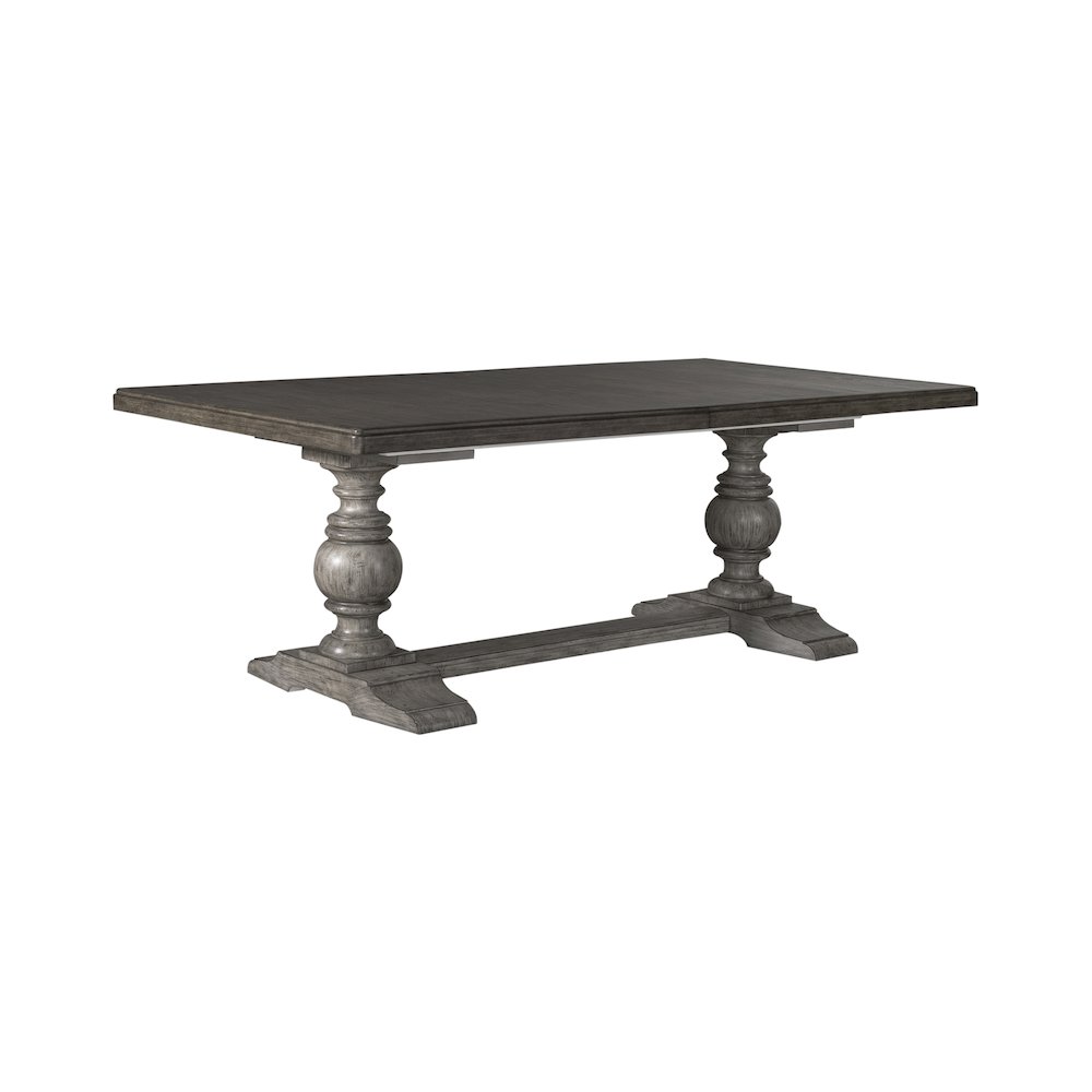 River Place Trestle Table Set in Pine Solids & Veneers. Picture 3