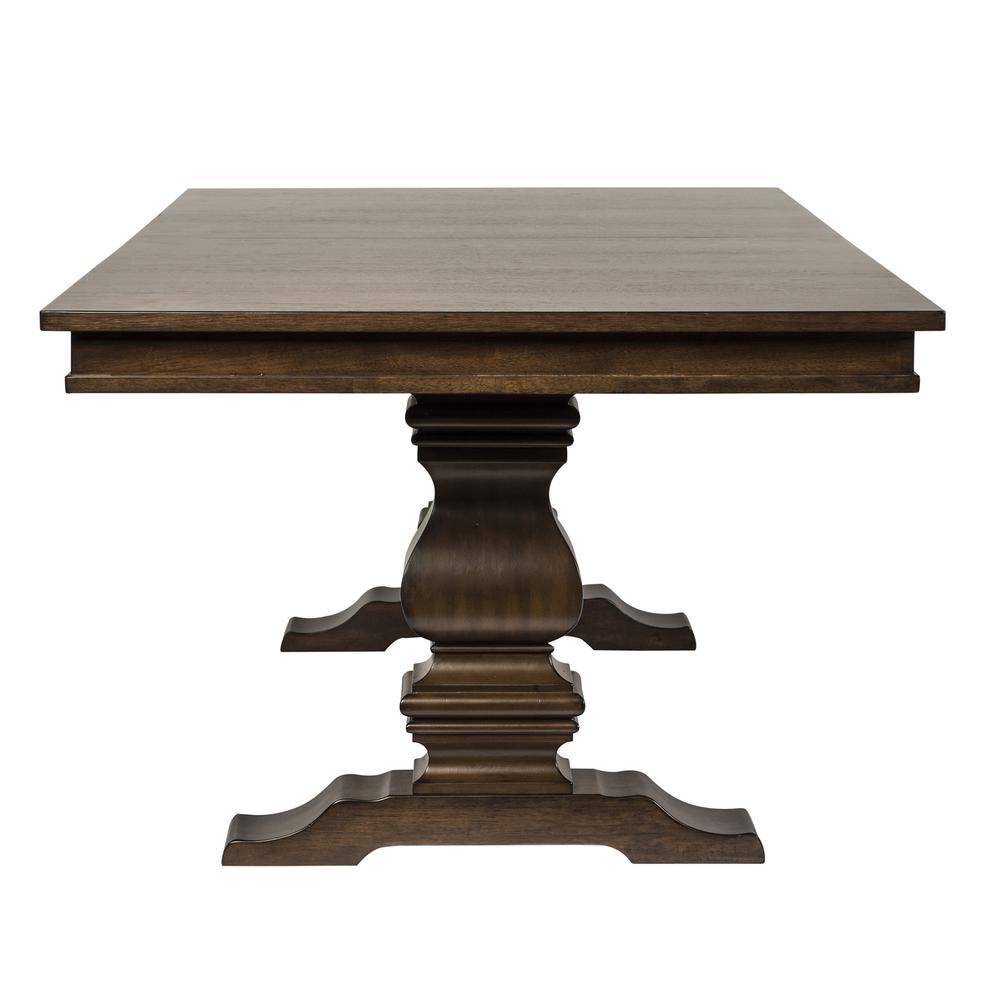 Armand Trestle Table in Antique Brownstone. Picture 1
