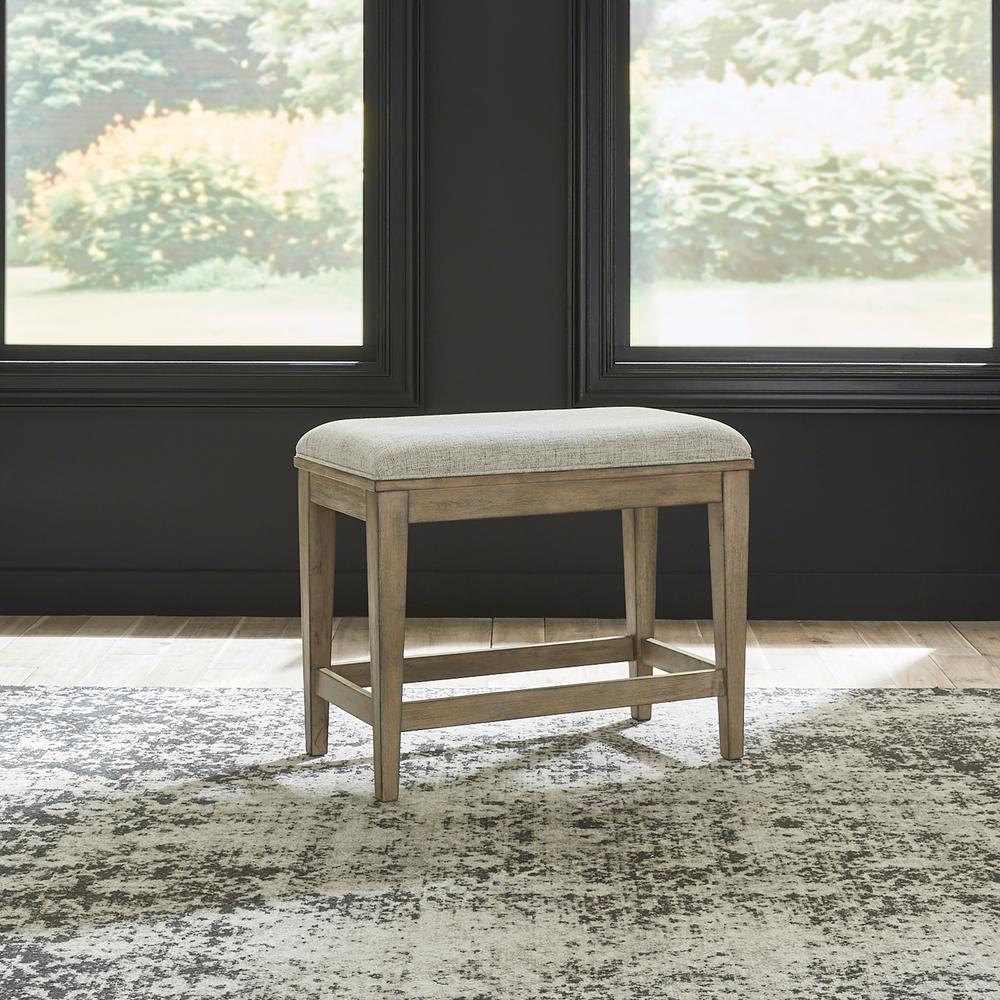 Devonshire Console Stool in Brown Color. Picture 2