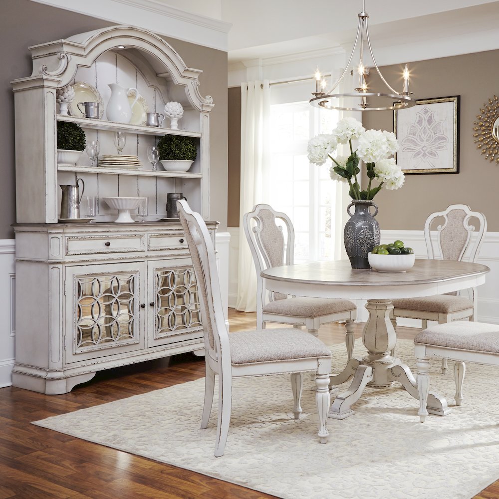 Hutch & Buffet in Rubberwood Solids w/ White Oak & Birch Veneers. Picture 4