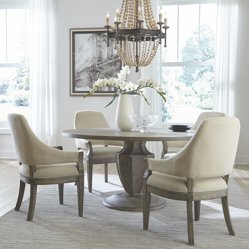 Westfield Westfield Opt 5 Piece Pedestal Table Set - Havana Brown. Picture 1