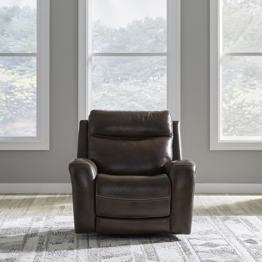 Blair Power Recliner, Power Headrest and Zero Gravity in Cognac Leather. Picture 2