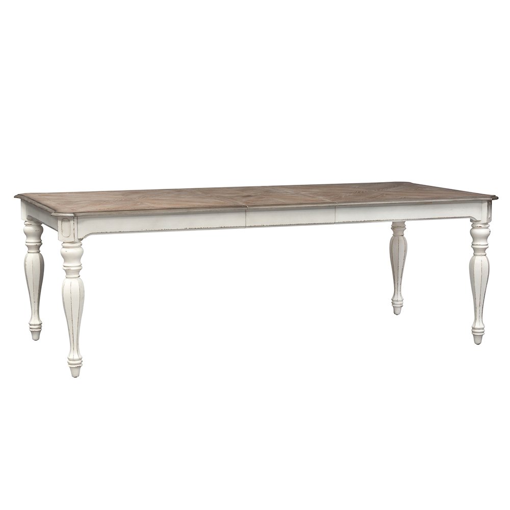 Opt 5 Piece Leg Table Set in Rubberwood Solids w/ White Oak & Birch Veneers. Picture 3