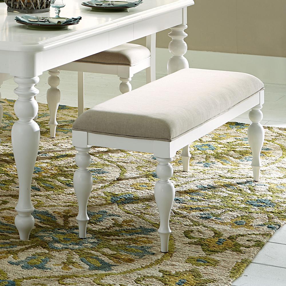 Summer House Bench (RTA) in Oyster White. Picture 3