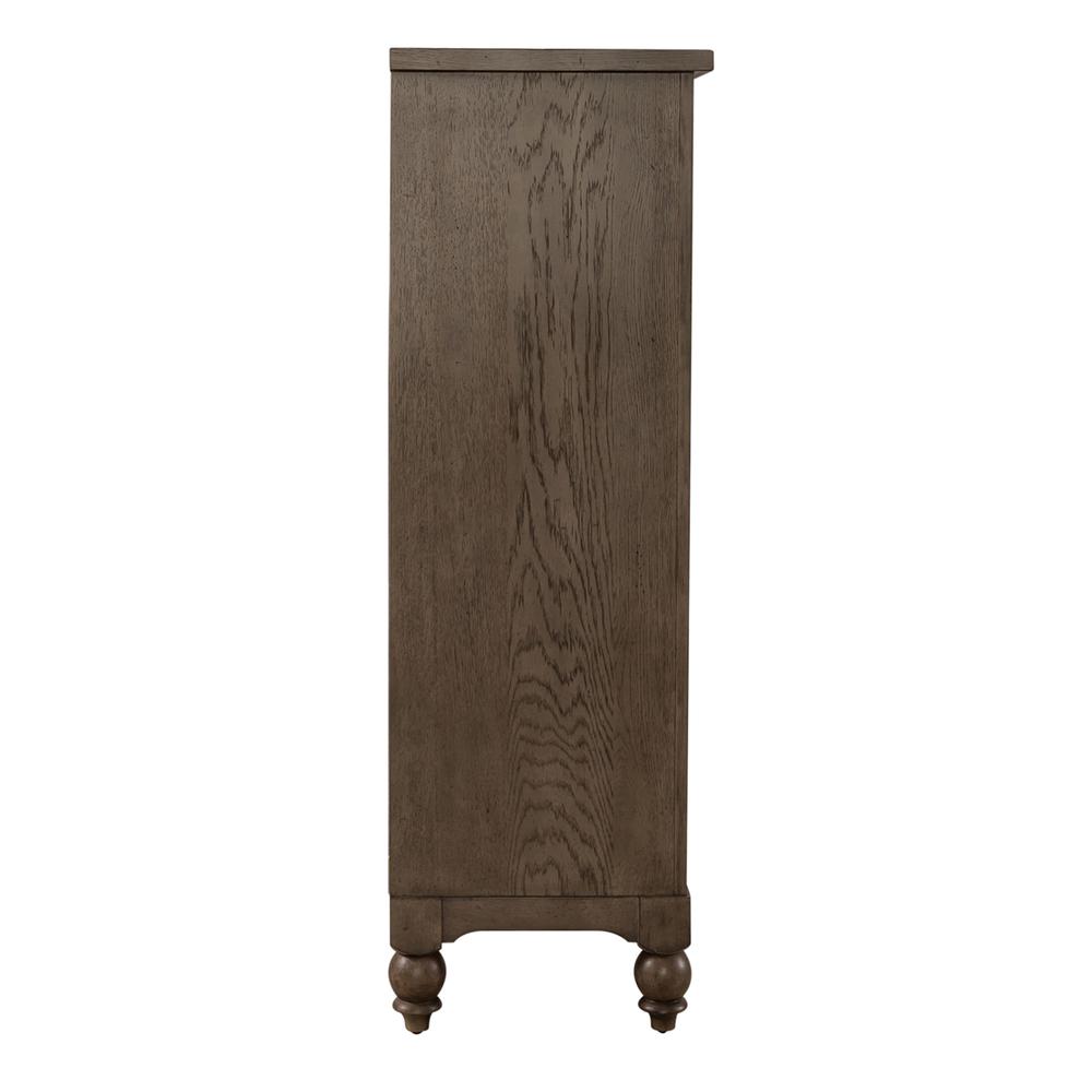 Americana Farmhouse 5 Drawer Chest in Dusty Taupe. Picture 5