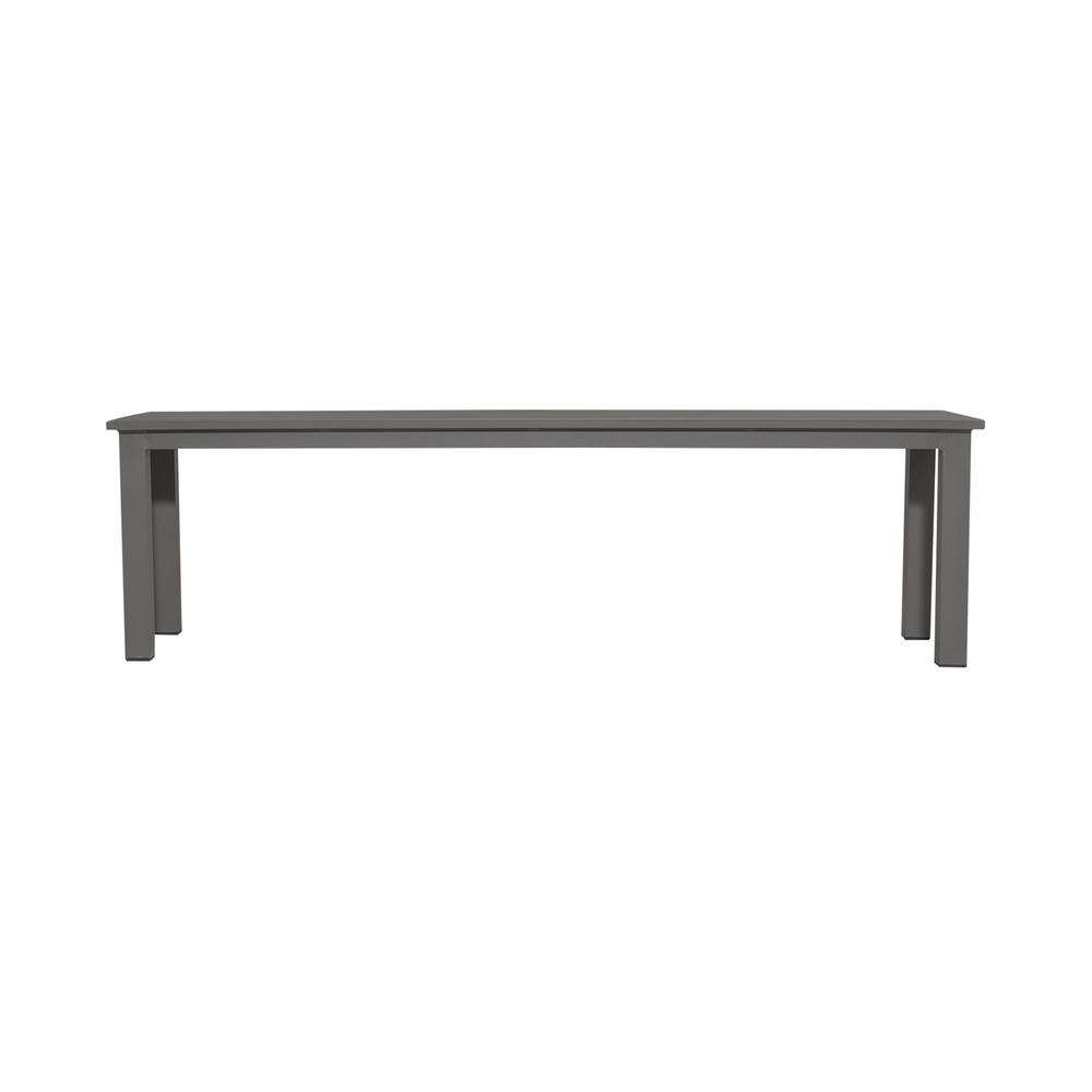 Outdoor Dining Bench - Granite Transitional Grey in Granite Finish. Picture 2