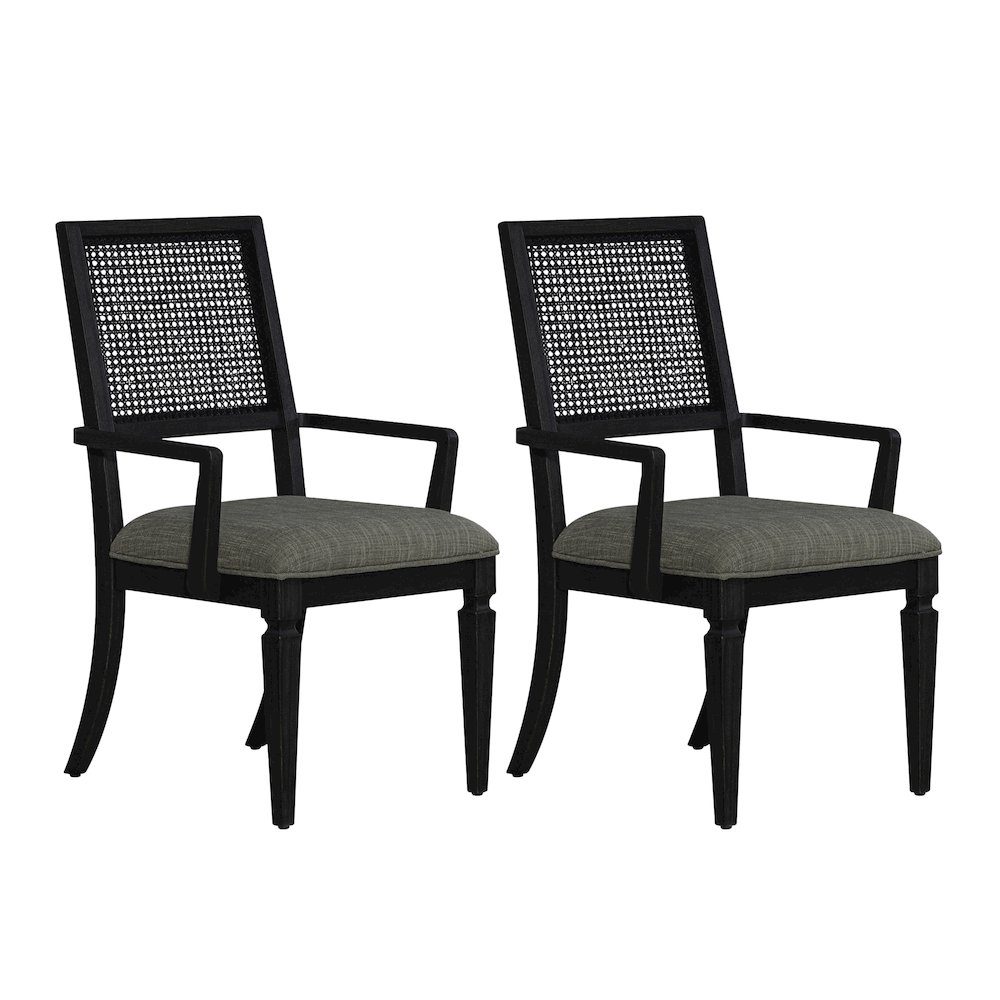 Caruso Heights Panel Back Arm Chair (RTA) - Set of 2. Picture 2