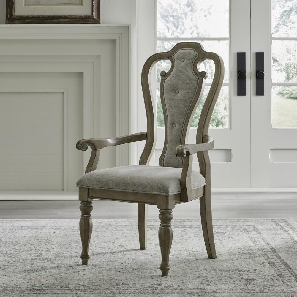 Magnolia Manor Opt 7 Piece Rectangular Table Set - Weathered Bisque. Picture 4