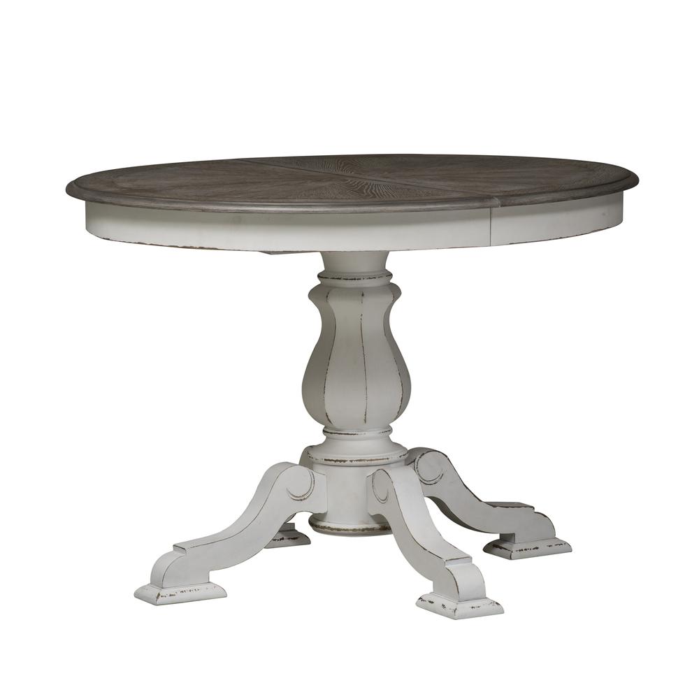 Magnolia Manor Pedestal Table in Antique White. Picture 3