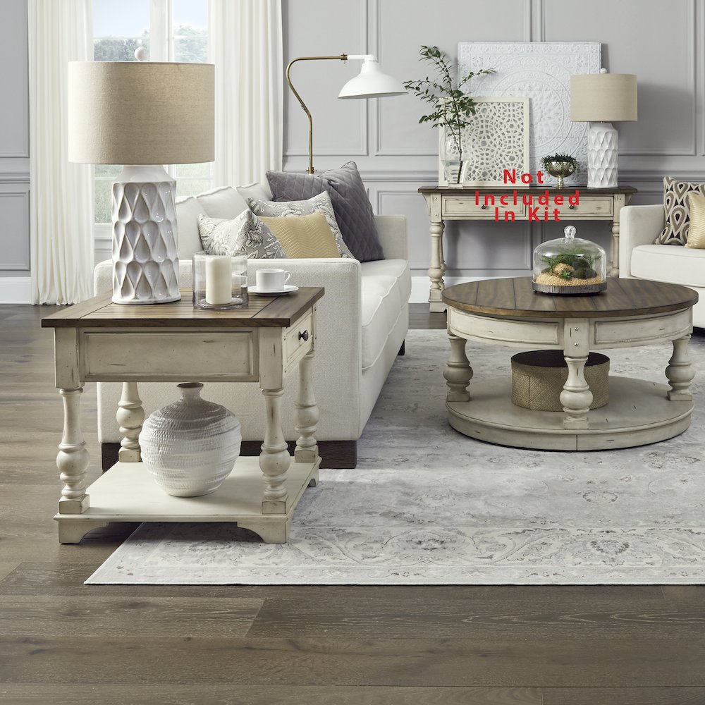 Morgan Creek Opt 3 Piece Set (1-Cocktail 2-End Tables). Picture 1