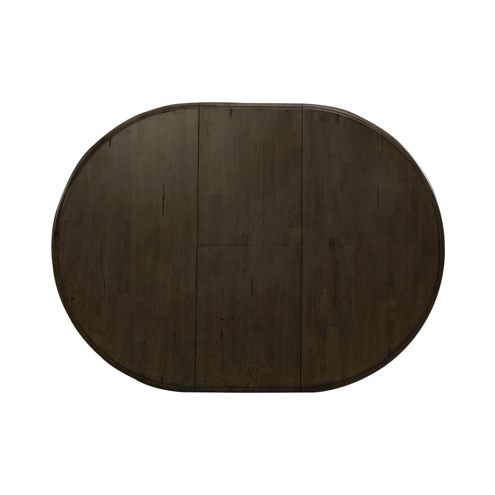 Pedestal Table Set- Black in Rubberwood Solids. Picture 7