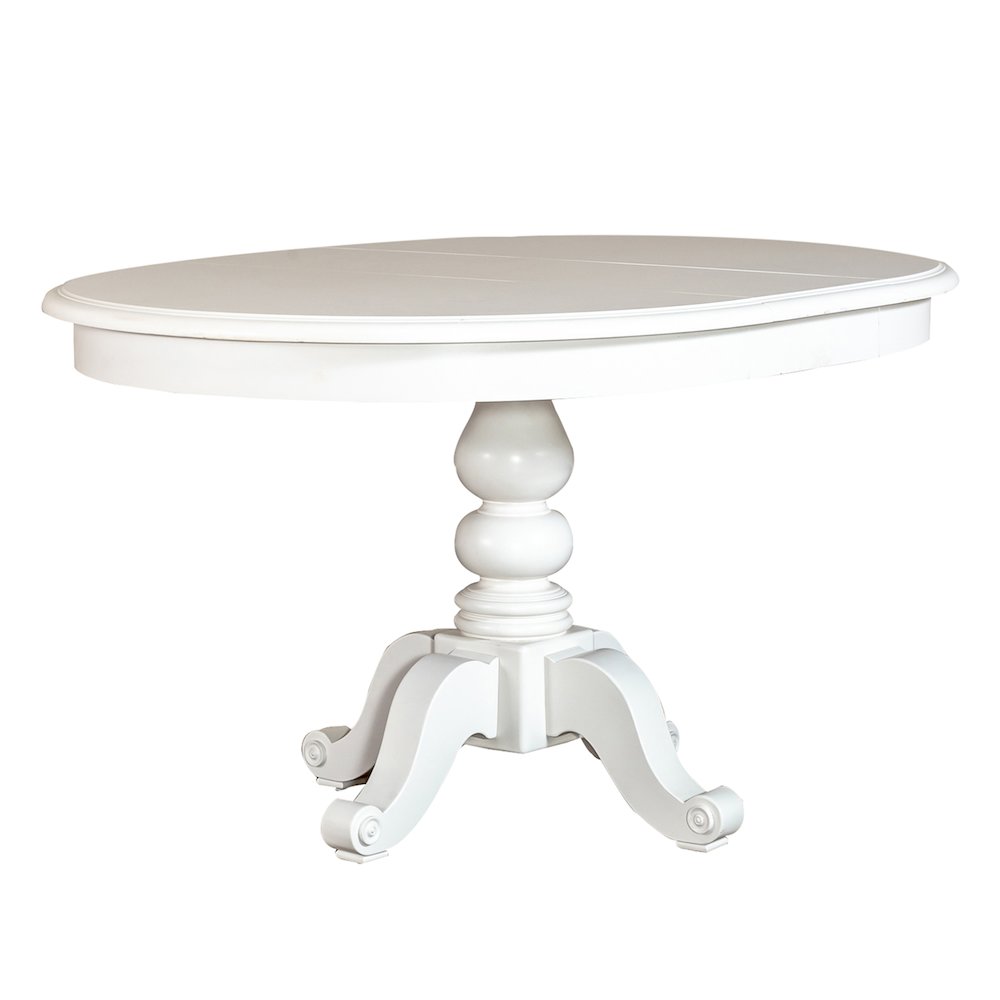 Pedestal Table in Poplar/Pine Solids w/ Wood Products. Picture 1