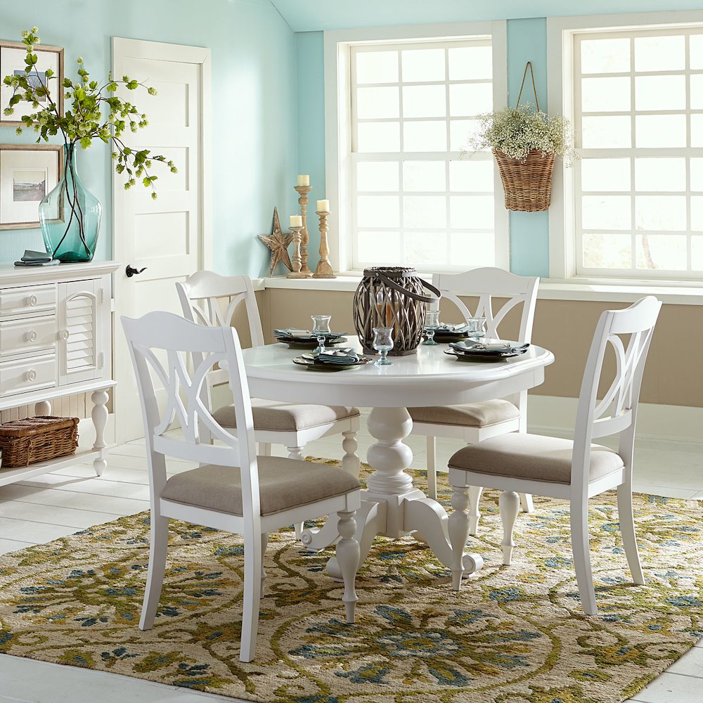 Pedestal Table in Poplar/Pine Solids w/ Wood Products. Picture 3