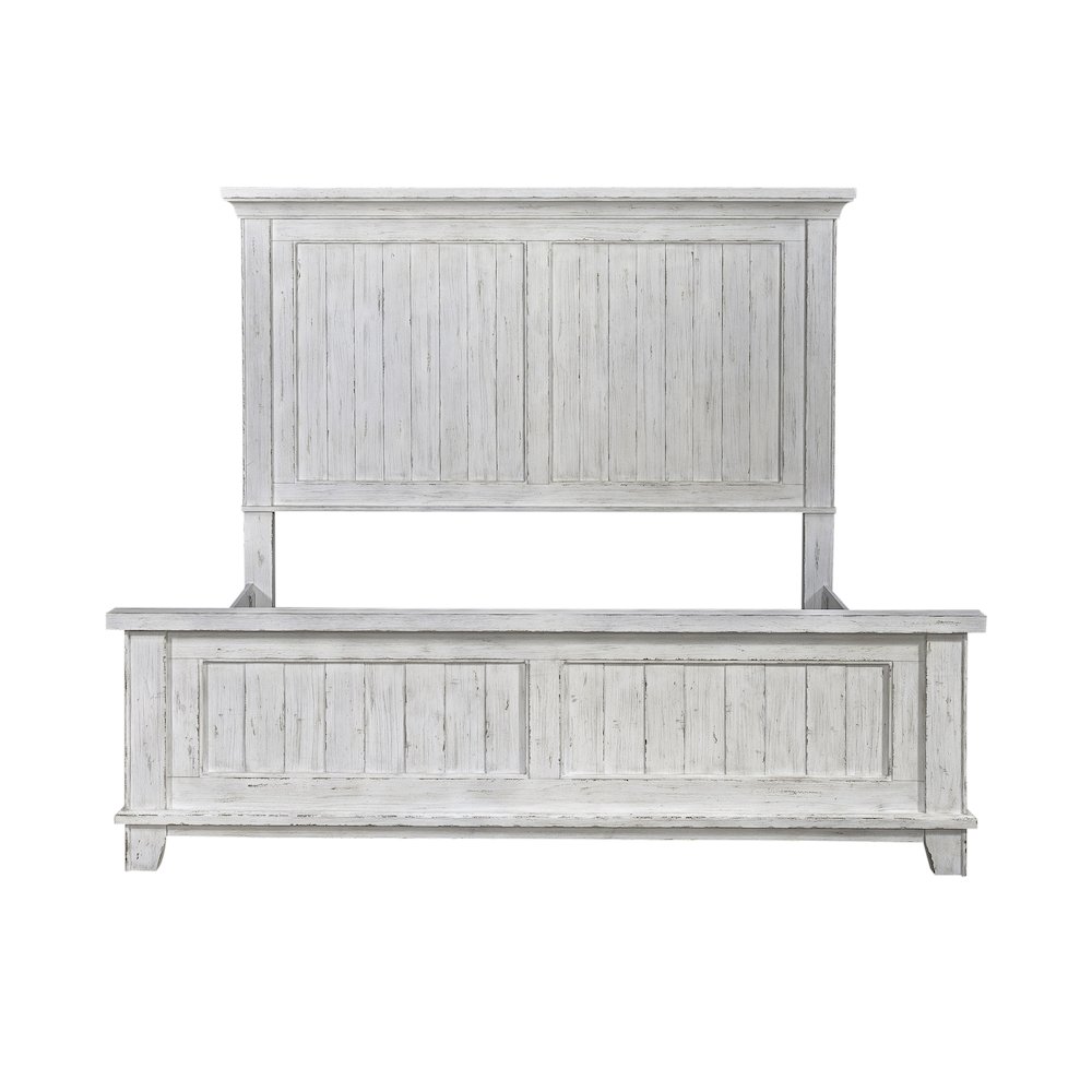 King Panel Bed in Pine Solids & Veneers. Picture 8