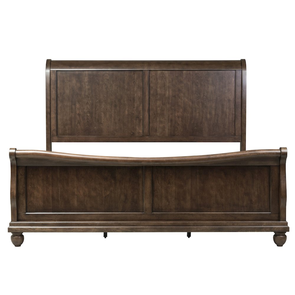 Rustic Traditions King California Sleigh Bed, Dresser & Mirror. Picture 1