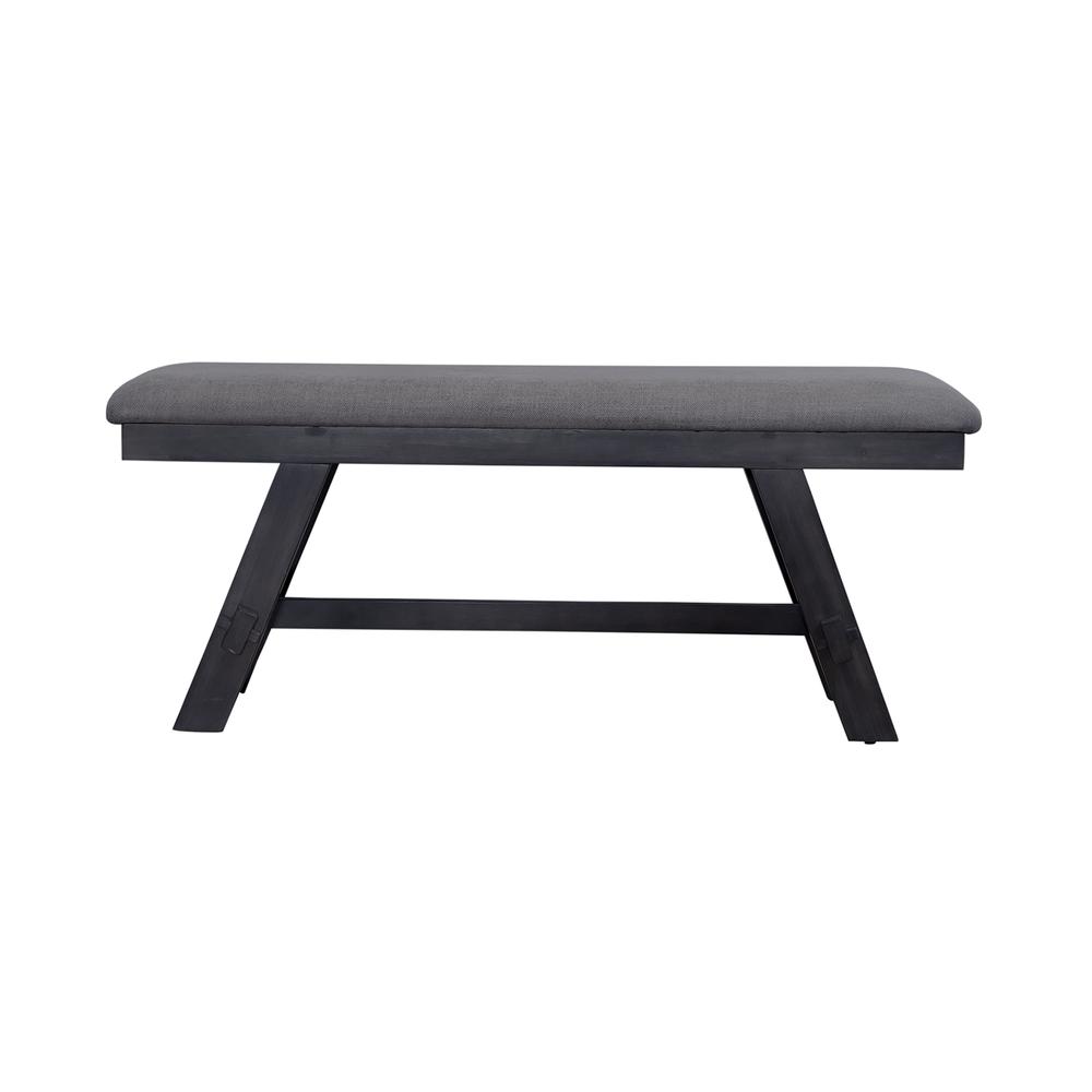 Lawson Bench (RTA) in Slate w/ Weathered Gray Top. Picture 3