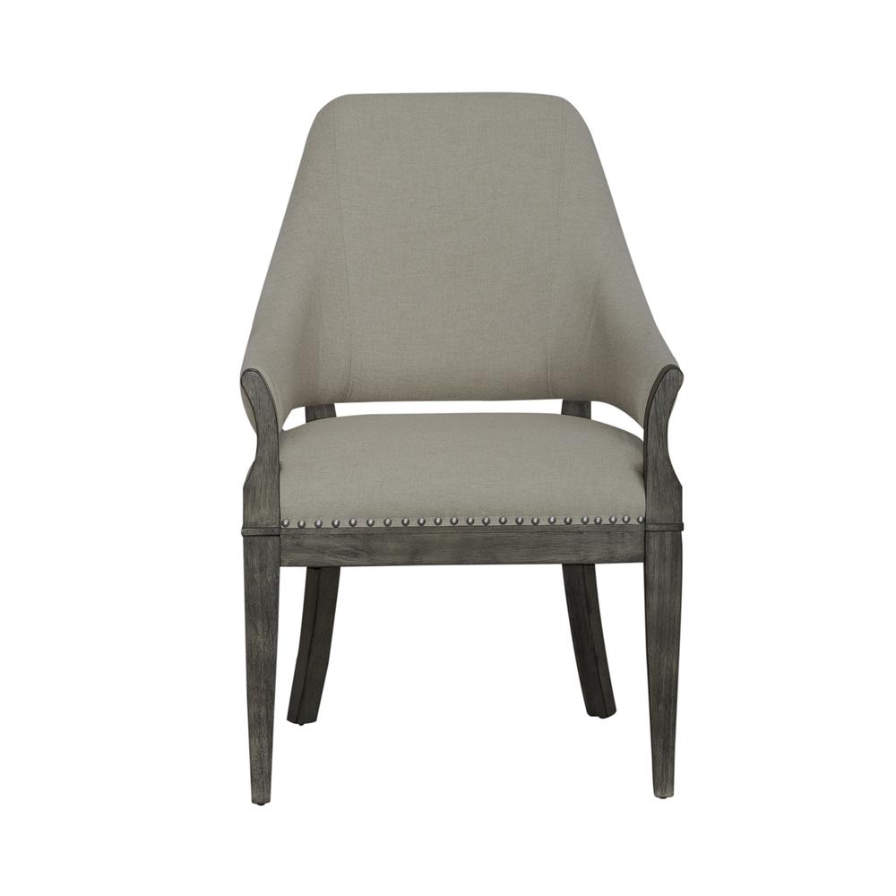 Uph Arm Chair (RTA) Traditional Brown in Havana Brown Finish. Picture 3