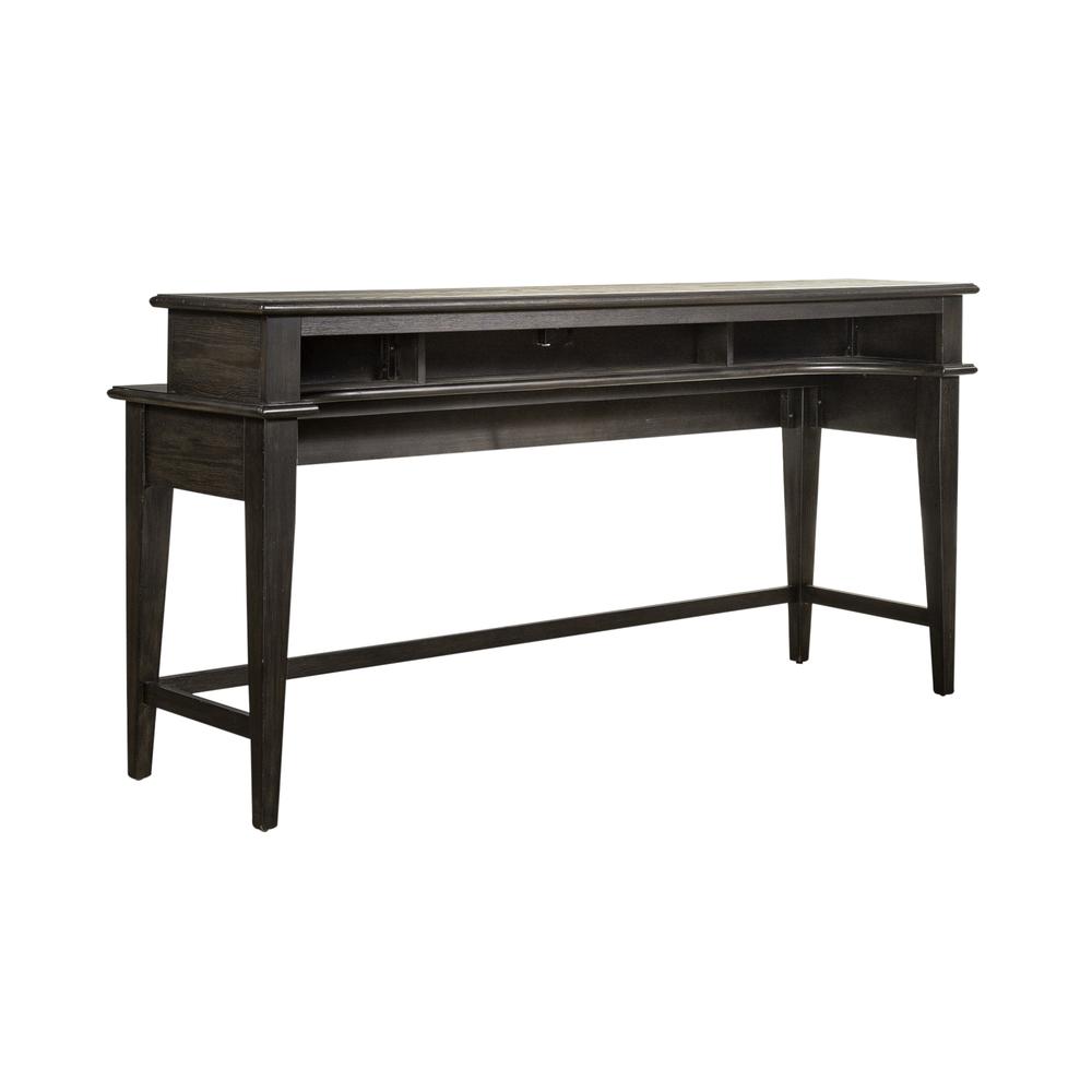 Mill Creek Console Bar Table in Brown. Picture 1