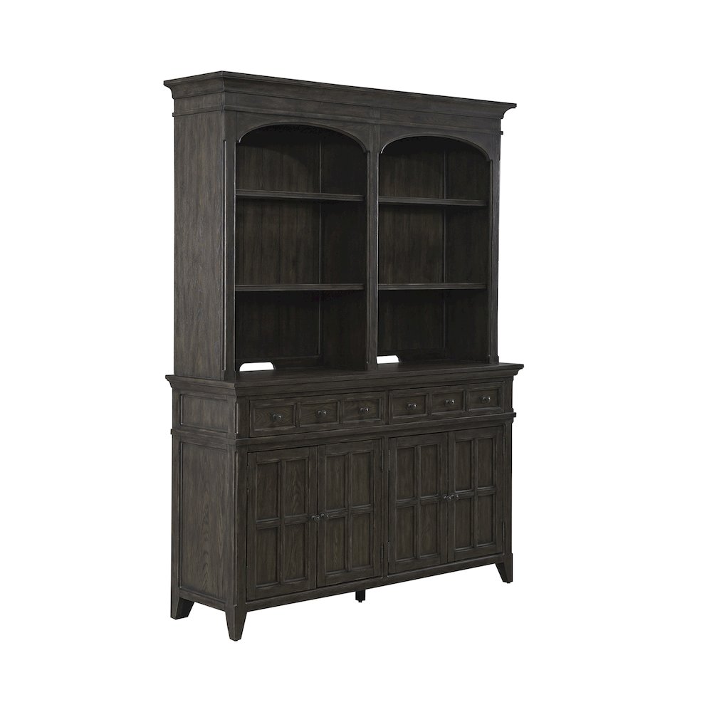 Hutch & Buffet in Rubberwood Solids & Split Heart White Oak Veneers. Picture 5
