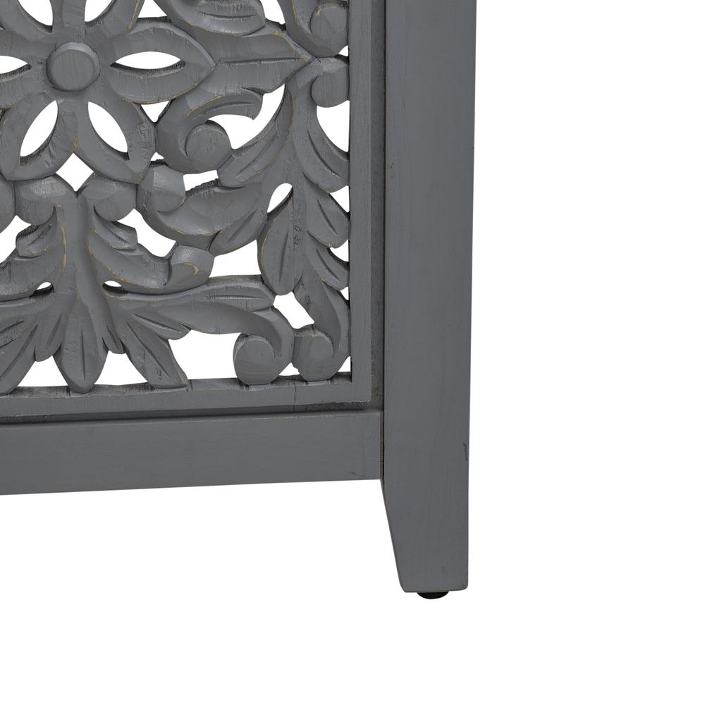 Trellis Lane Accent Writing Desk- Grey. Picture 3