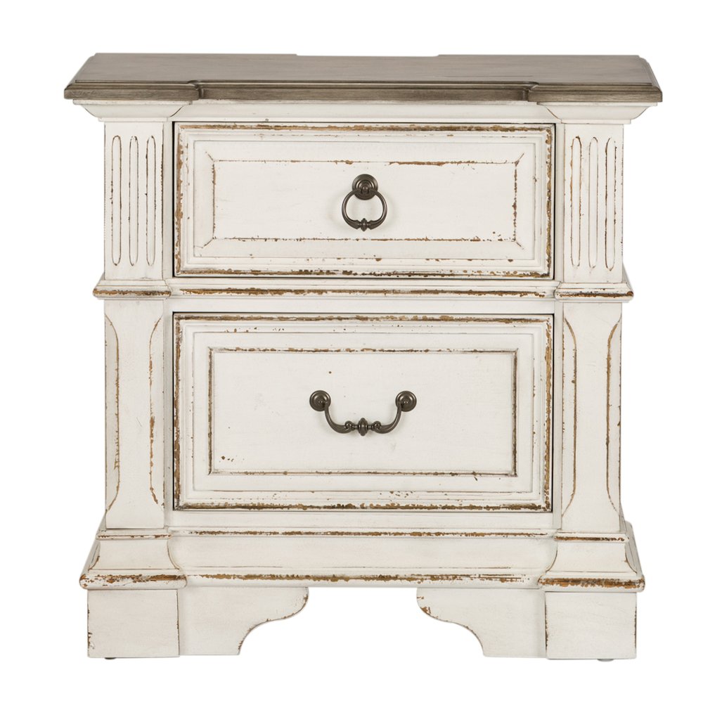 King California Panel Bed, Dresser & Mirror, Night Stand. Picture 1