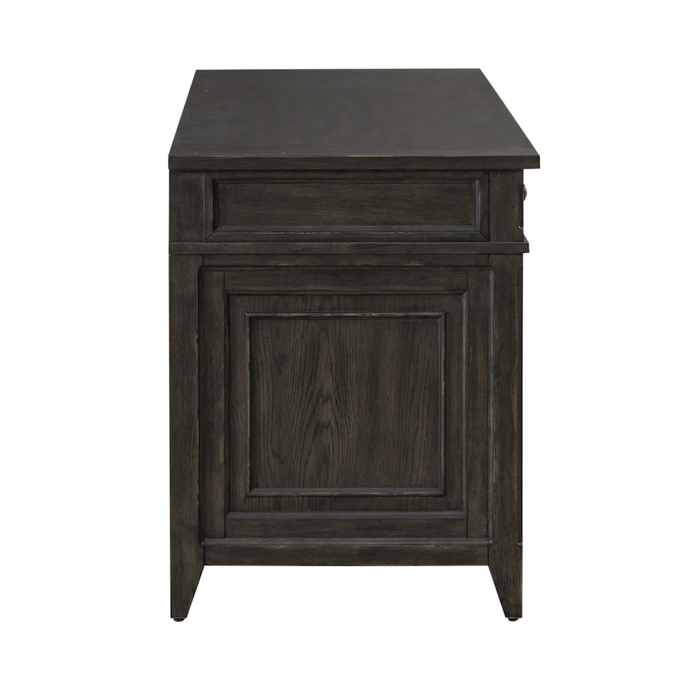 Executive Credenza in Rubberwood Solids w/ Split Heart White Oak Veneers. Picture 12