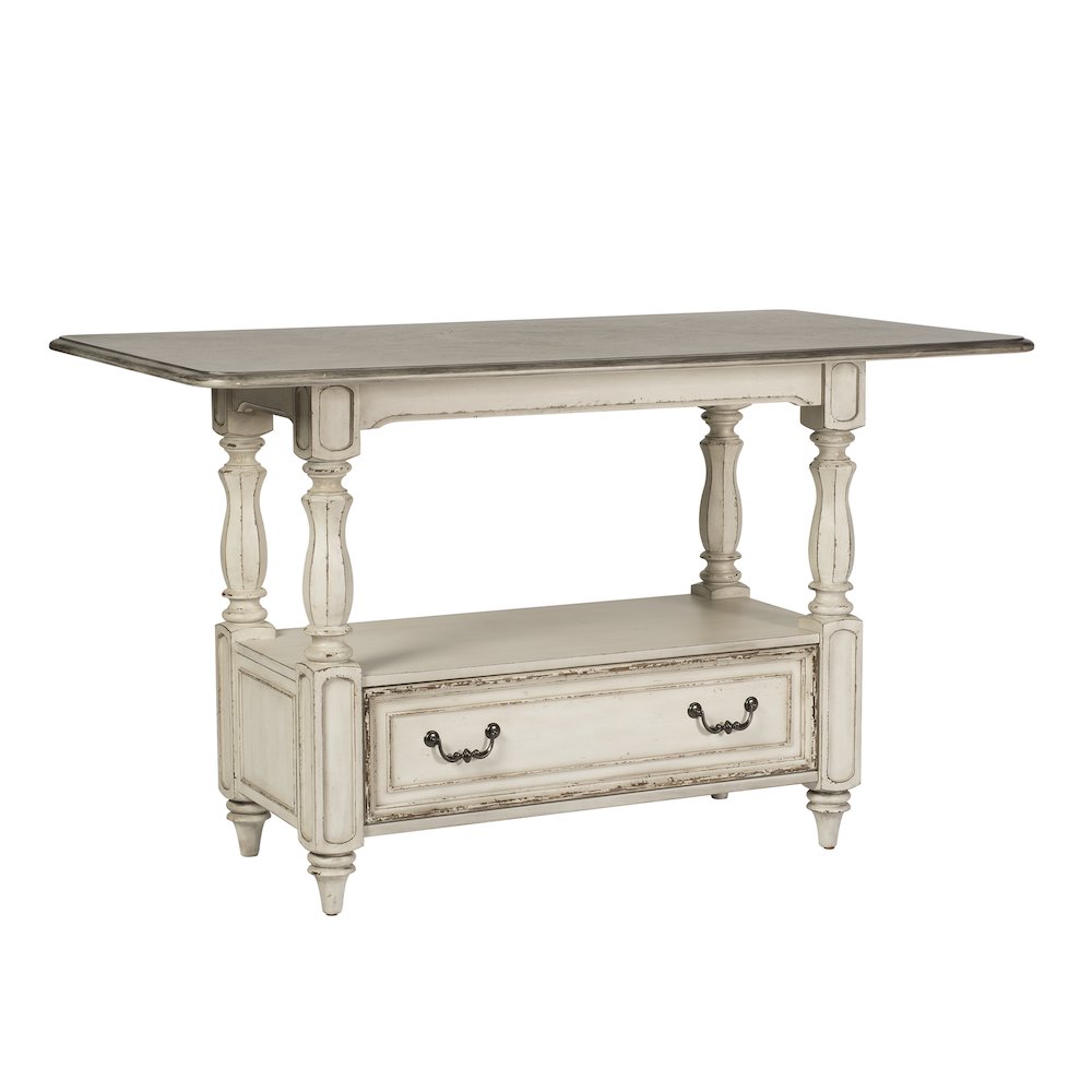 5 Piece Gathering Table Set in Rubberwood Solids w/ White Oak & Birch Veneers. Picture 2