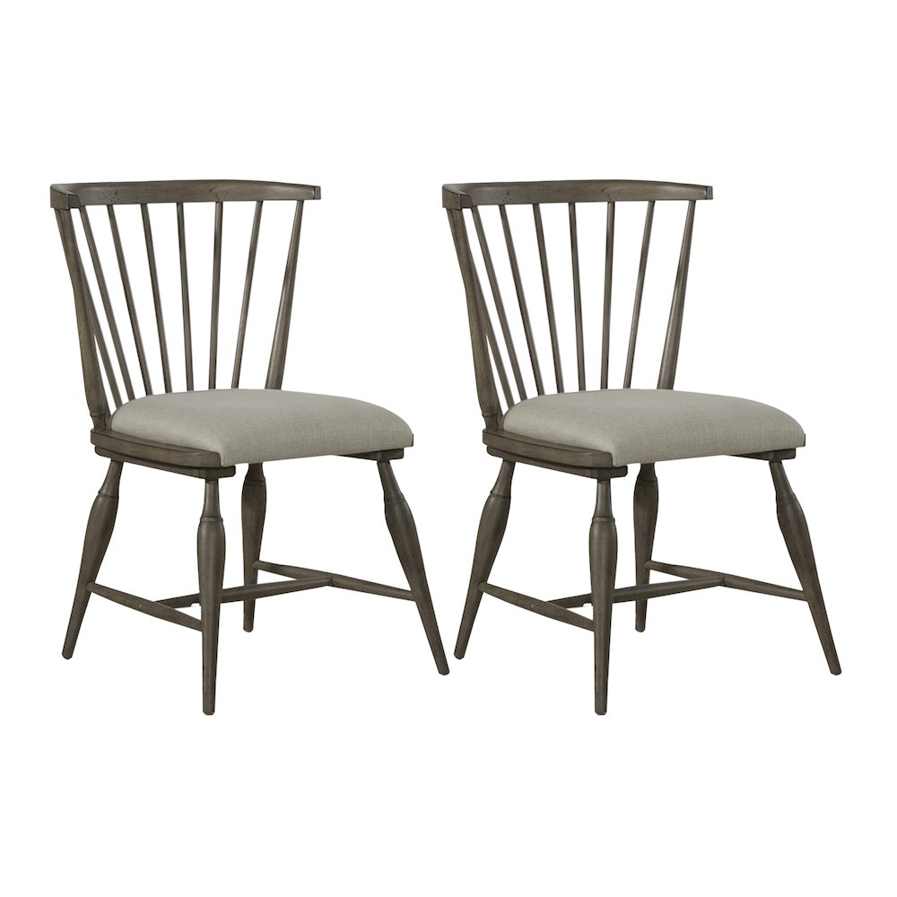 Americana Farmhouse Uph Seat Windsor Chair (RTA) - Set of 2. Picture 1