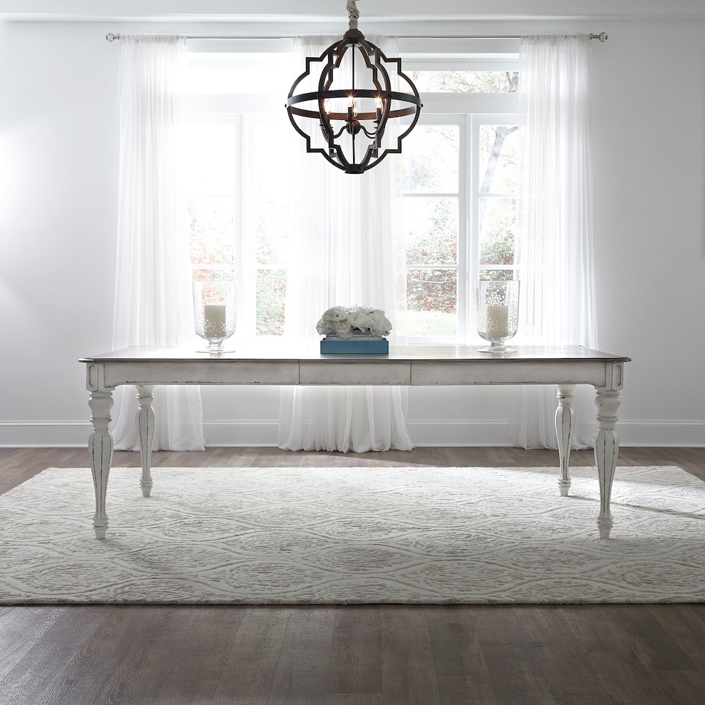 5 Piece Rectangular Table Set in Rubberwood Solids w/ White Oak & Birch Veneers. Picture 7