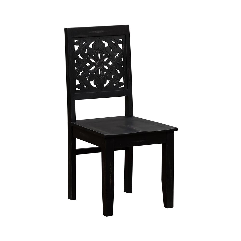 Trellis Lane Accent Chair- Black. Picture 1