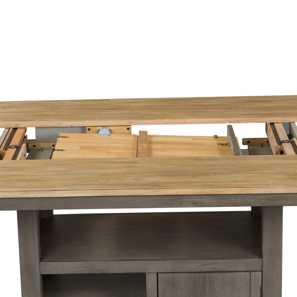 Lindsey Farm Kitchen Island in Rubberwood Solids & Veneers w/ MDF. Picture 10