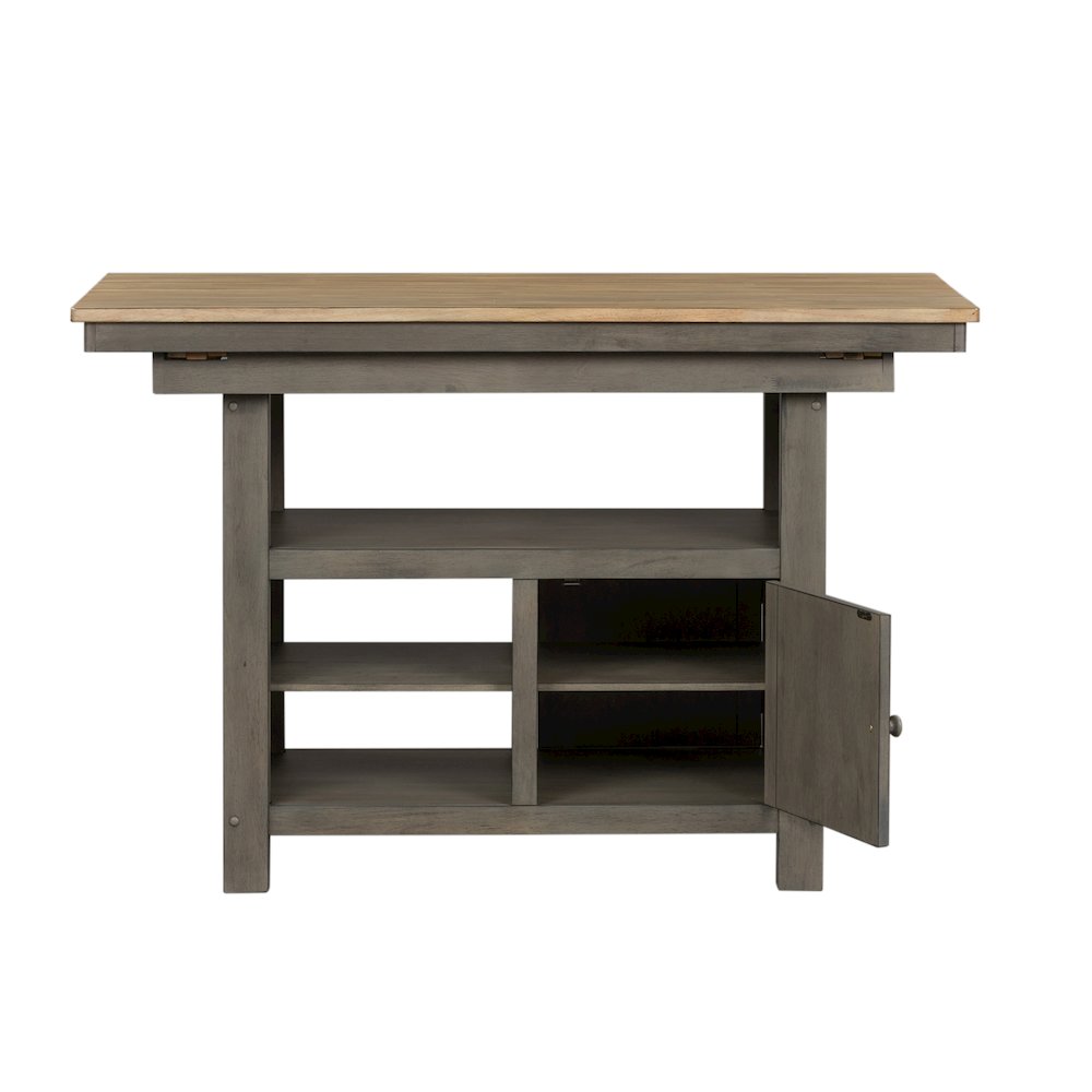 Lindsey Farm Kitchen Island in Rubberwood Solids & Veneers w/ MDF. Picture 3