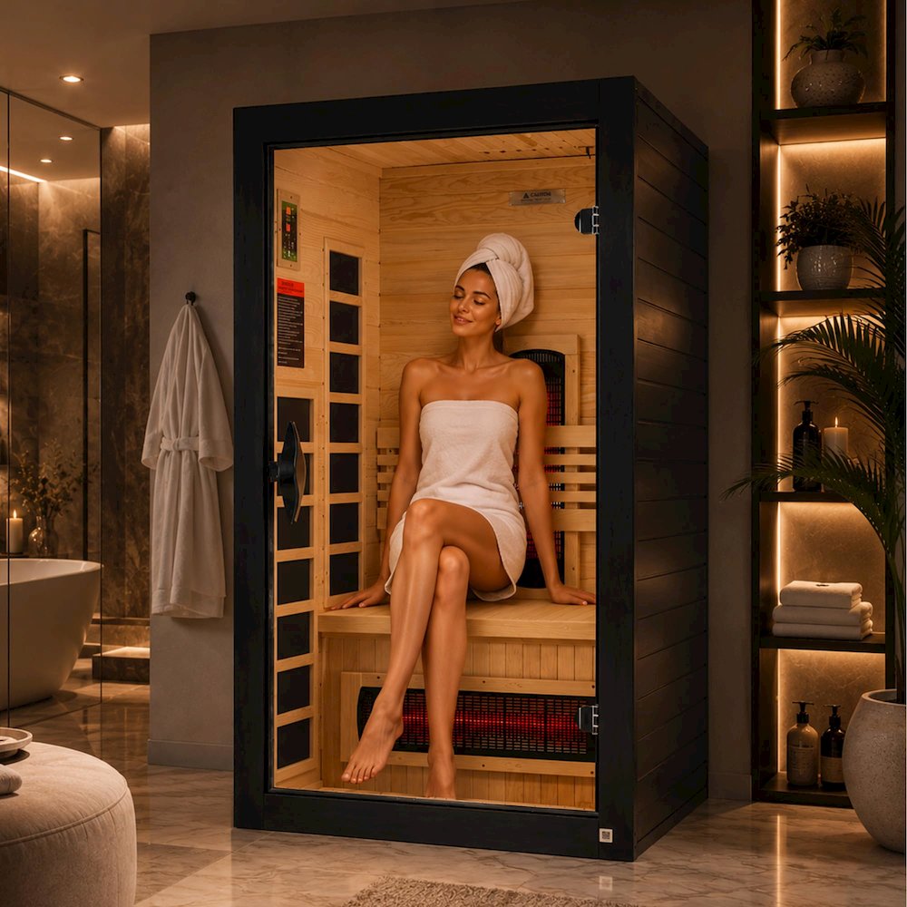 Santorini 1-2-Person Full Spectrum Near Zero EMF (Under 3MG) FAR Infrared Sauna. Picture 2