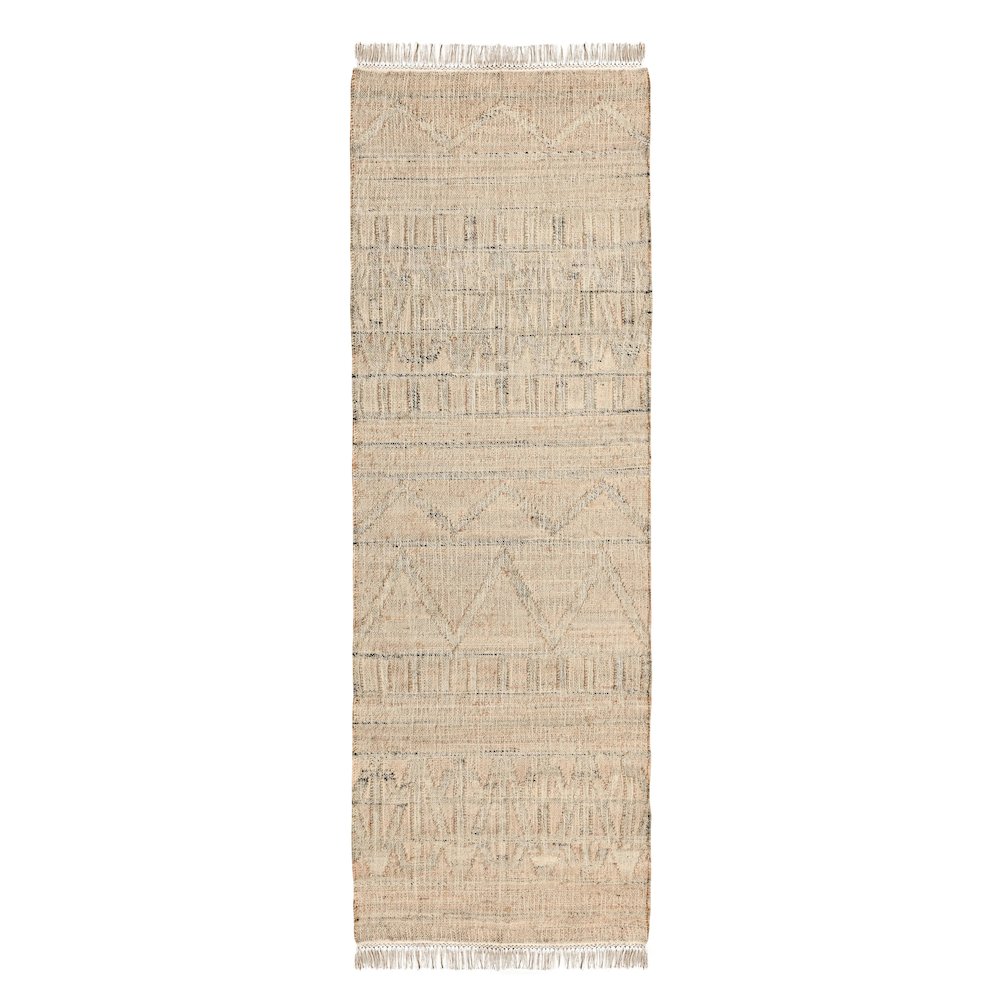 Megan Natural Jute Handwoven Area Rug  Natural 2.6x8. Picture 2