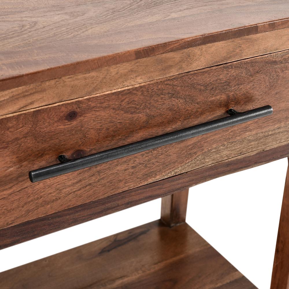 Wren One-Drawer End Table in Natural Brown. Picture 6